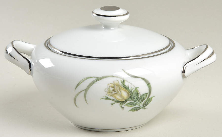 Fleur Sugar Bowl & Lid by Harmony House China-1