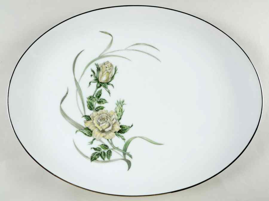 Fleur 16" Oval Serving Platter by Harmony House China-1