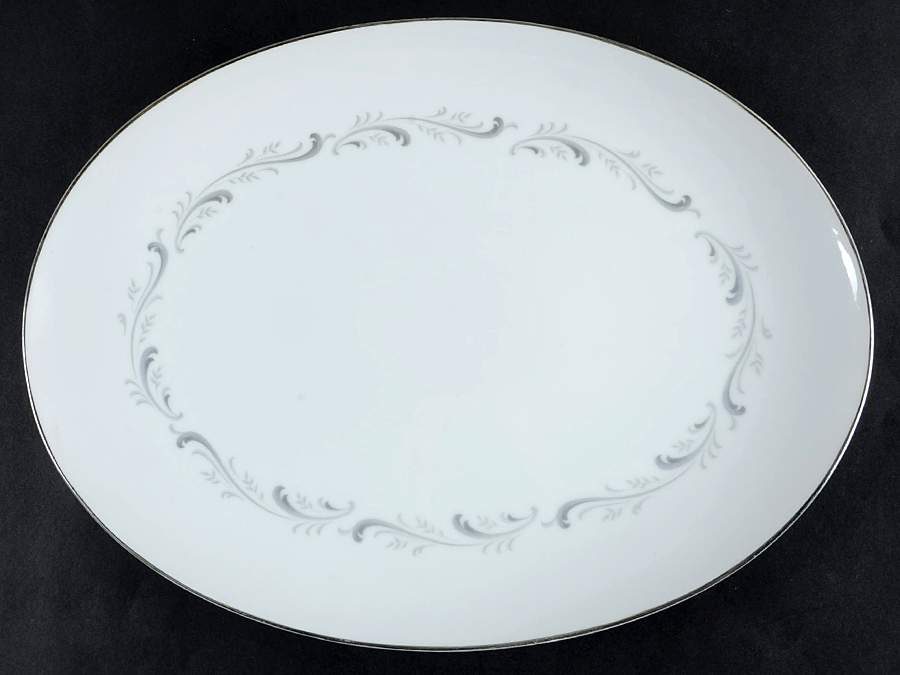 Fleur 14" Oval Serving Platter by Harmony House China-1