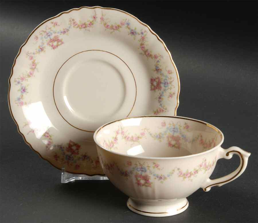 Fontaine Footed Cup & Saucer Set by Harmony House China-1