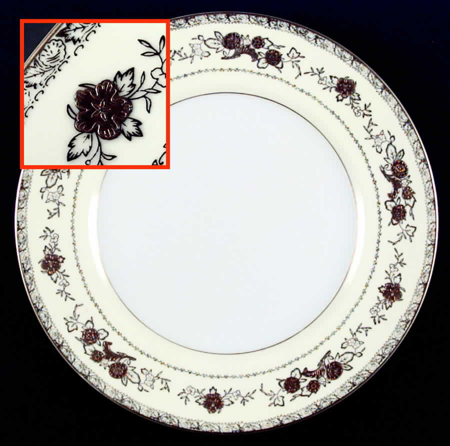 Gold Crest Dinner Plate by Harmony House China-1