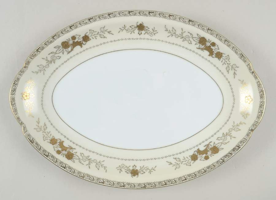 Gold Crest 12" Oval Serving Platter by Harmony House China-1