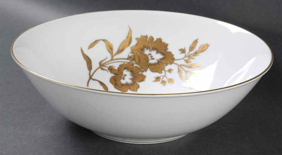 Golden Glory 9" Round Vegetable Bowl by Harmony House China-1