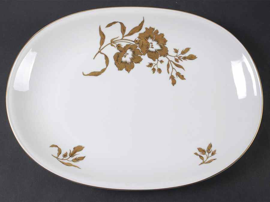 Golden Glory 16" Oval Serving Platter by Harmony House China-1