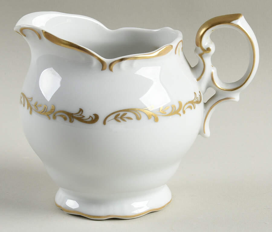 Golden Lattice Creamer by Harmony House China-1