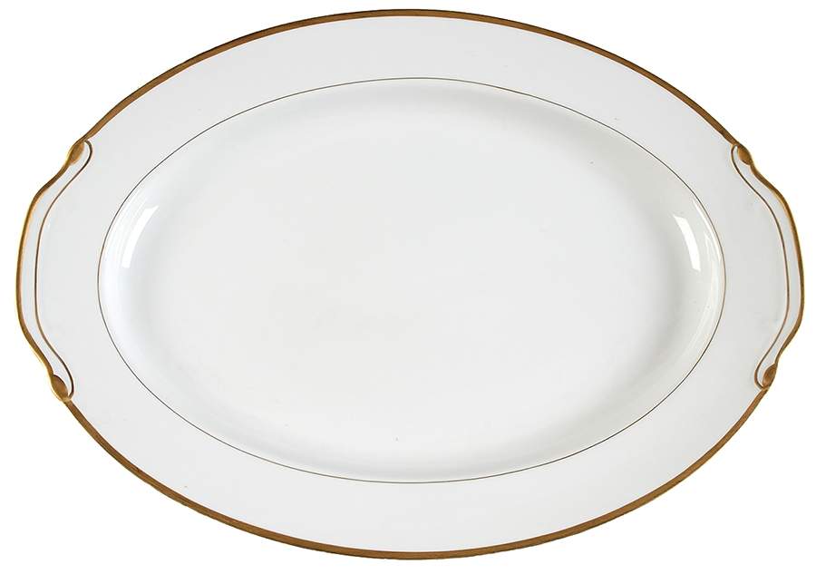 Golden Melody 16" Oval Serving Platter by Harmony House China-1