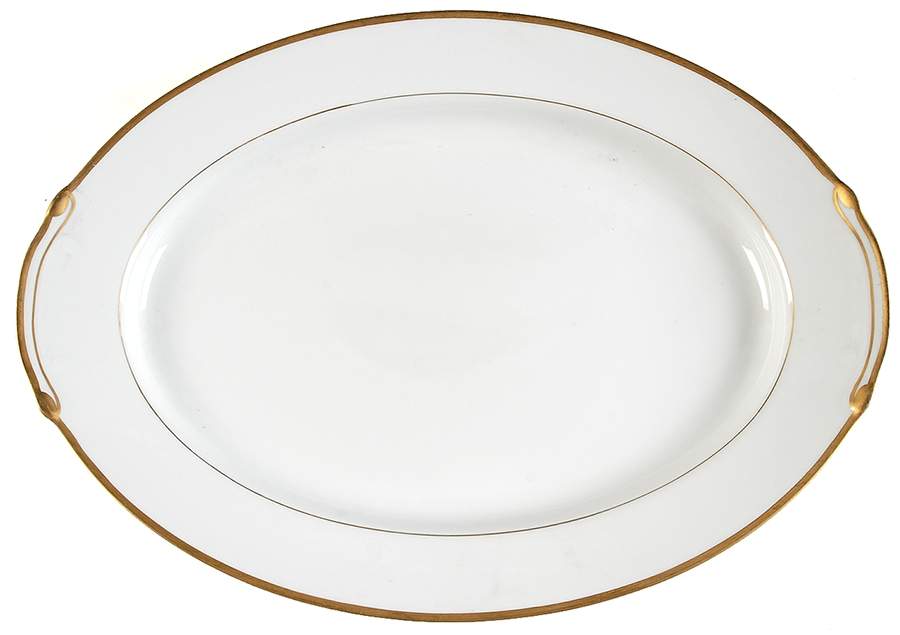 Golden Melody 14" Oval Serving Platter by Harmony House China-1