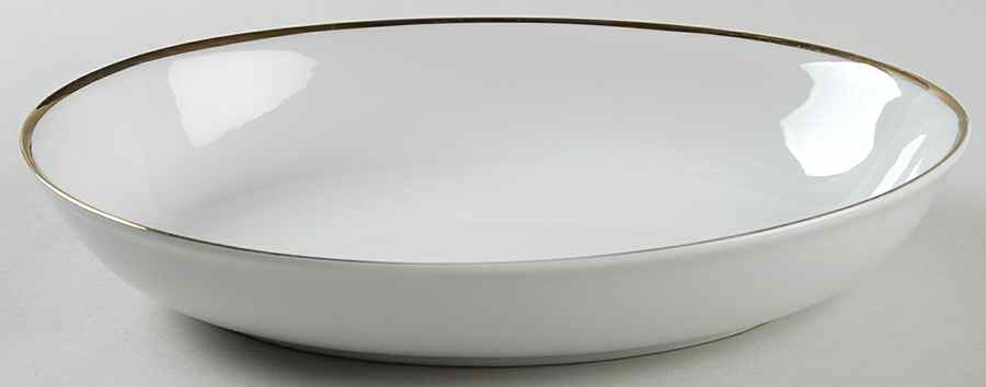 Golden Moderne 10" Oval Vegetable Bowl by Harmony House China-1