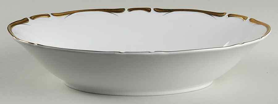 Golden Starlight 11" Oval Vegetable Bowl by Harmony House China-1