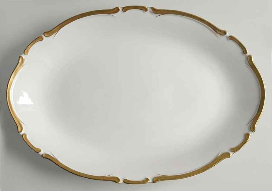 Golden Starlight 16" Oval Serving Platter by Harmony House China-1