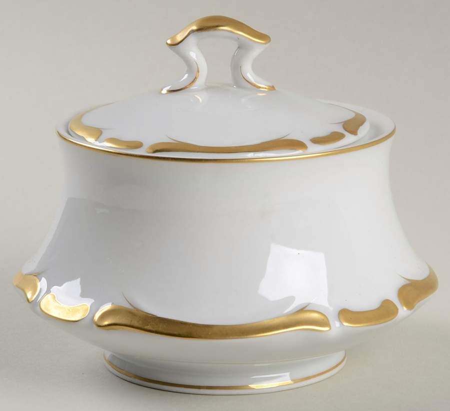Golden Starlight Sugar Bowl & Lid by Harmony House China-1