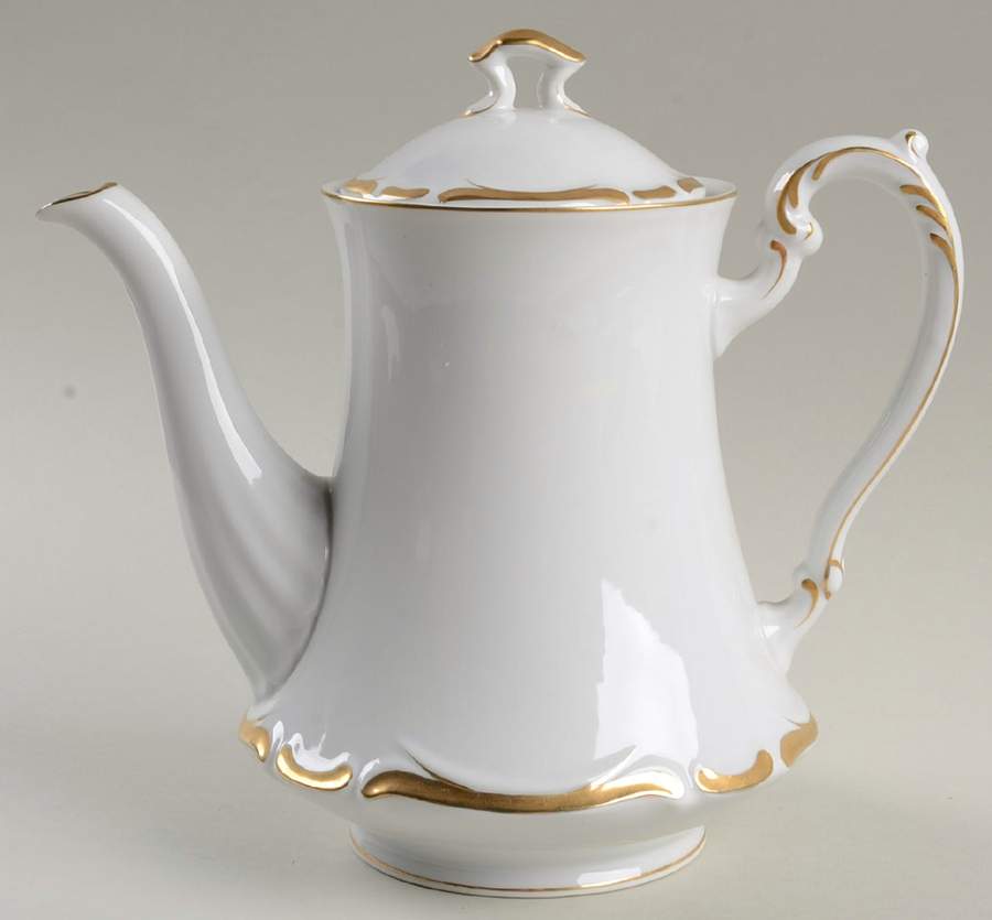 Golden Starlight Coffee Pot & Lid by Harmony House China-1