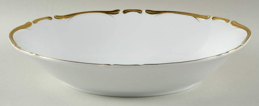 Golden Starlight 10" Oval Vegetable Bowl by Harmony House China-1