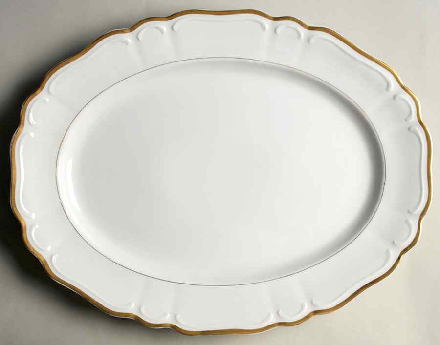 Golden Sonata 16" Oval Serving Platter by Harmony House China-1