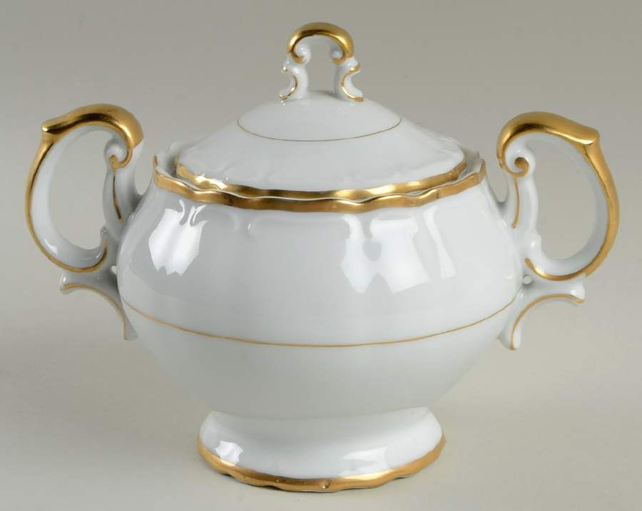 Golden Sonata Sugar Bowl & Lid by Harmony House China-1