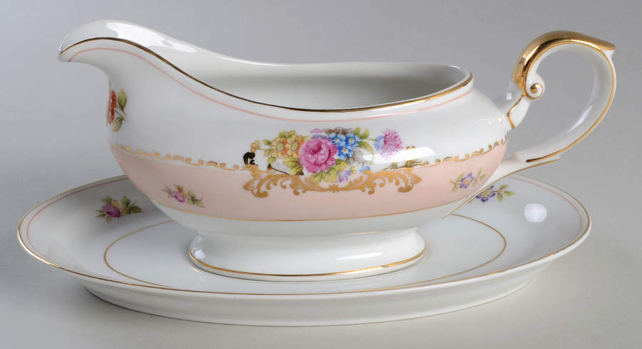 Grandeur Gravy Boat & Underplate by Harmony House China-1