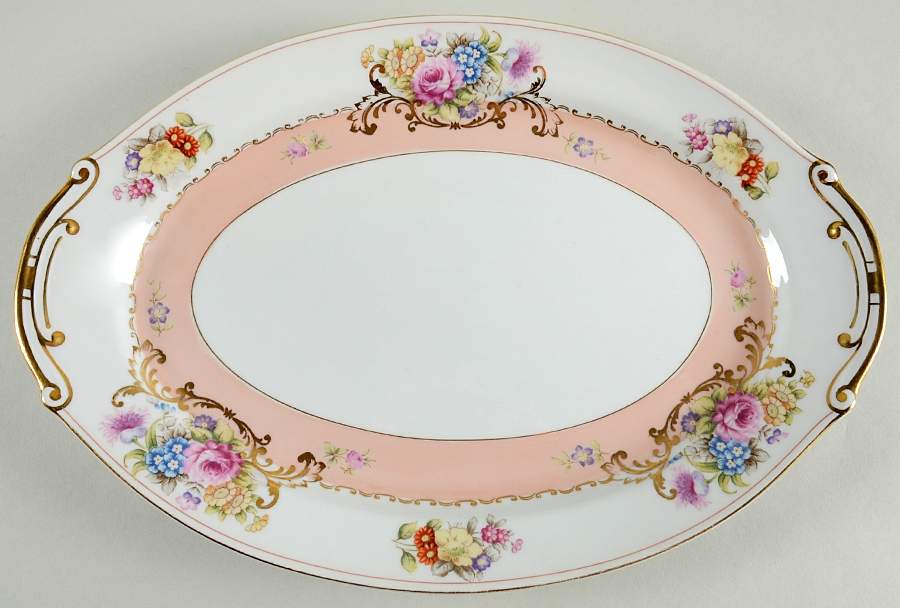 Grandeur 14" Oval Serving Platter by Harmony House China-1