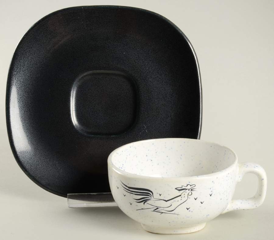 Dawn Flat Cup & Saucer Set by Harmony House China-1