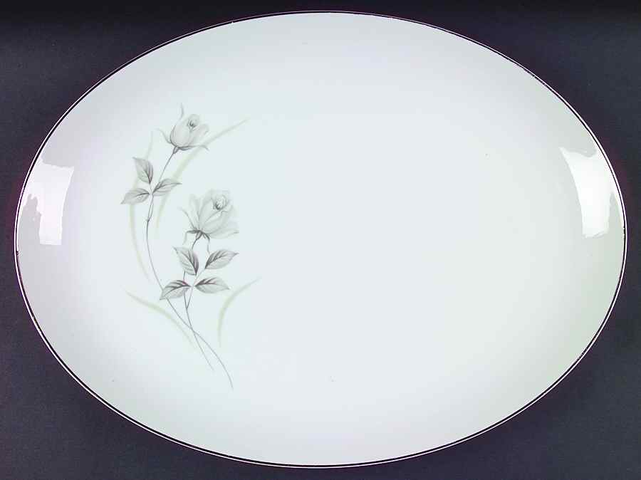 Harmony Rose 16" Oval Serving Platter by Harmony House China-1