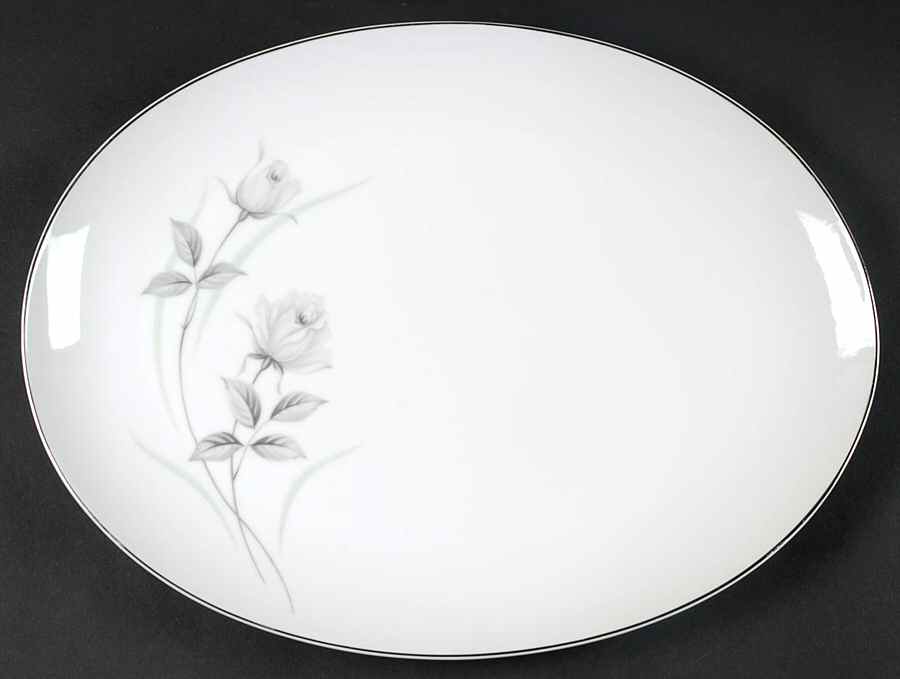 Harmony Rose 14" Oval Serving Platter by Harmony House China-1