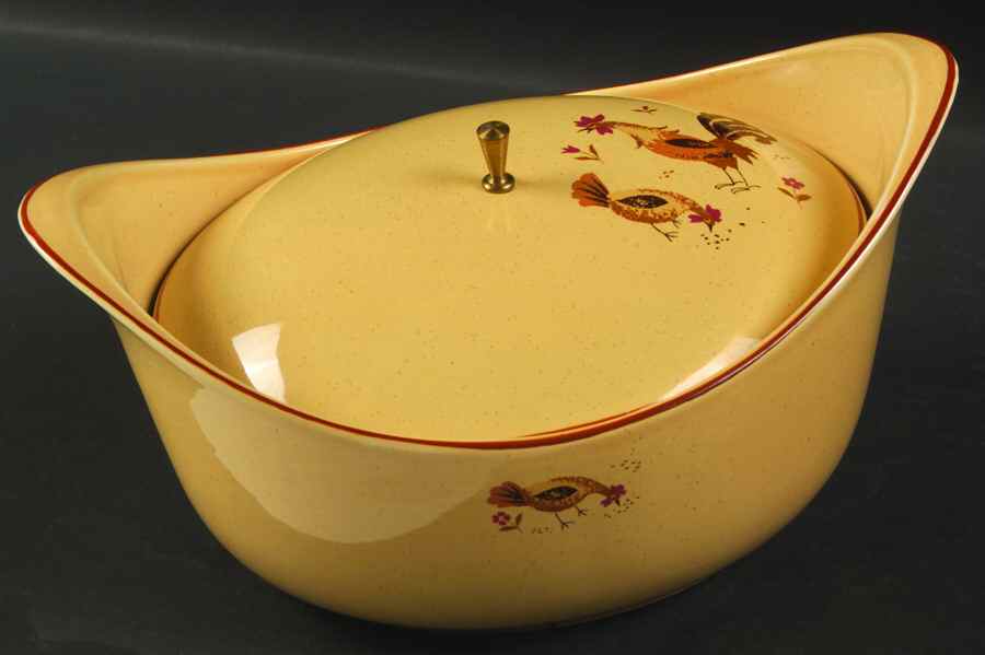 Honey Hen Oval Covered Vegetable by Harmony House China-1