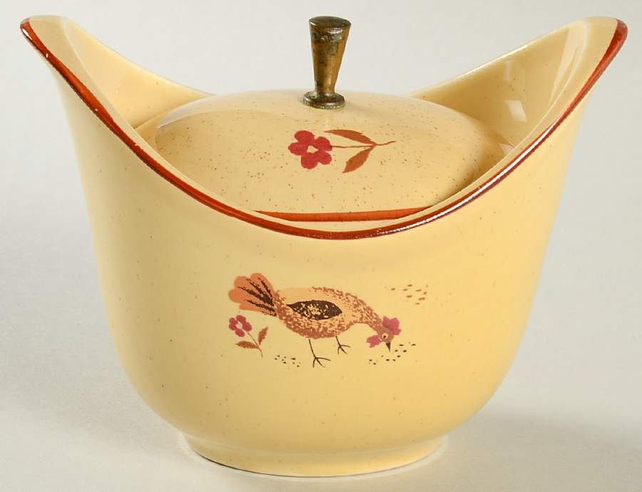 Honey Hen Sugar Bowl & Lid by Harmony House China-1