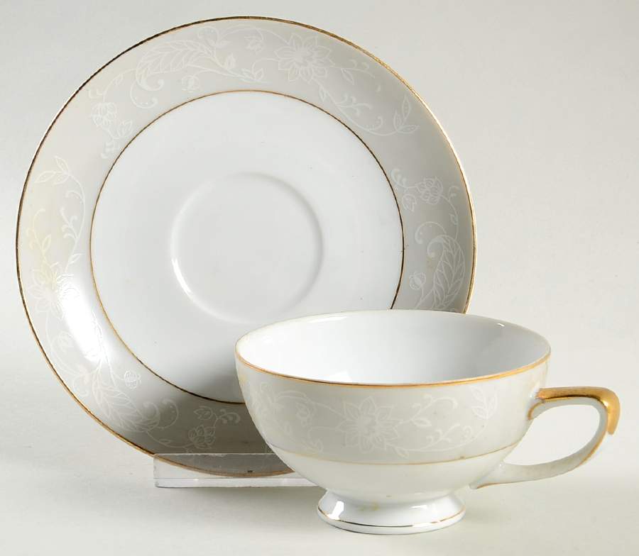 La Belle Footed Cup & Saucer Set by Harmony House China-1