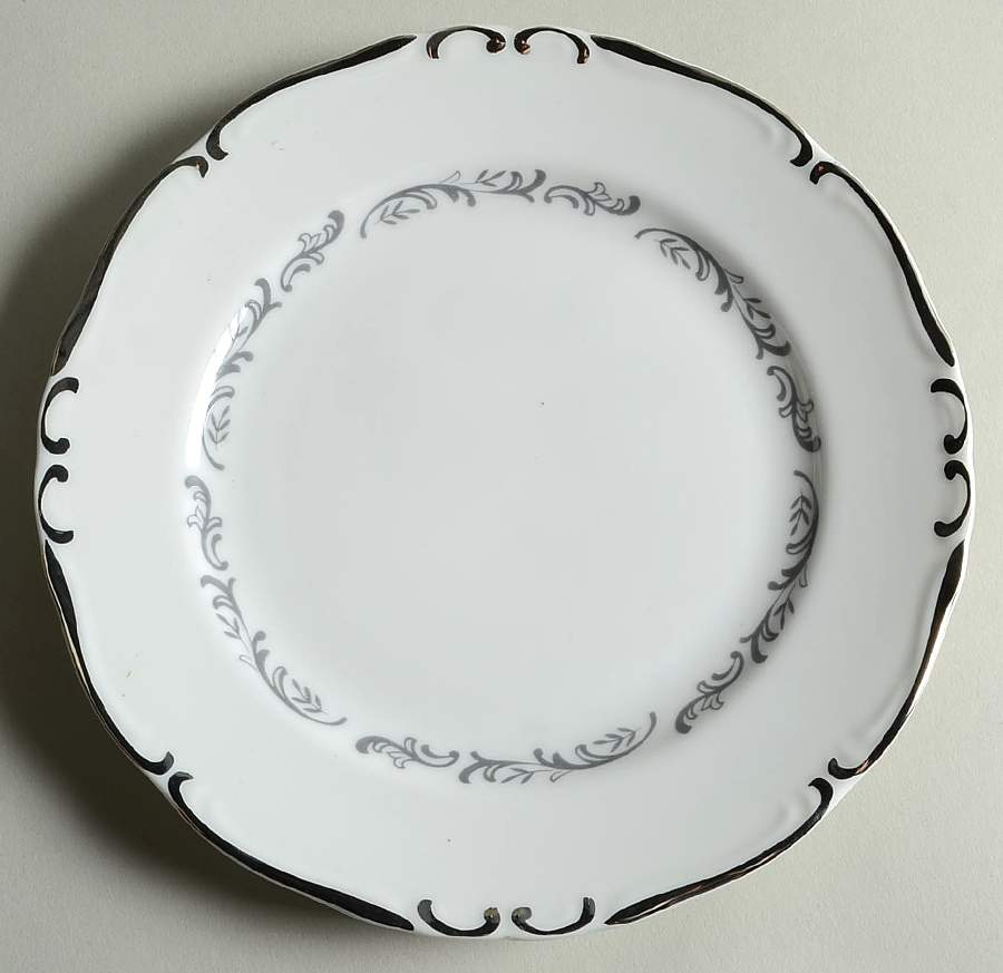 Lattice White Salad Plate by Harmony House China-1