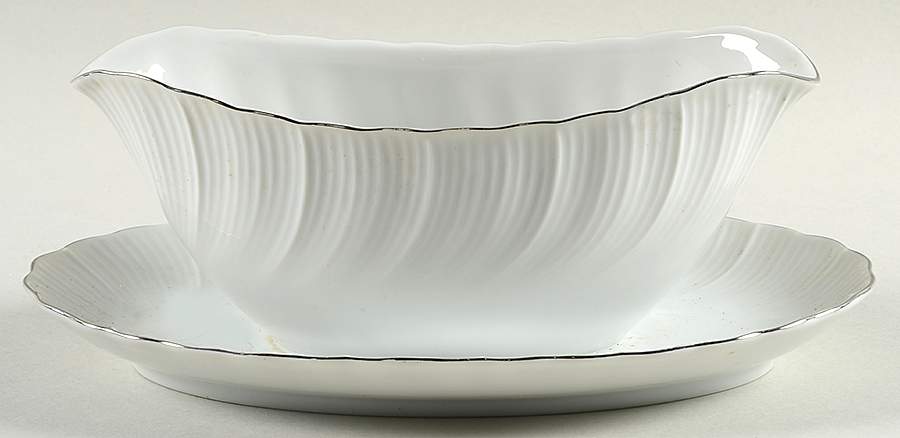 Lido Gravy Boat with Attached Underplate by Harmony House China-1
