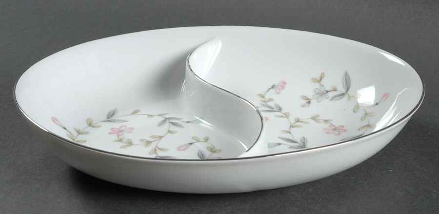 Linda 10" Oval Divided Vegetable Bowl by Harmony House China-1