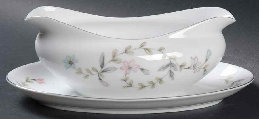 Linda Gravy Boat with Attached Underplate by Harmony House China-1