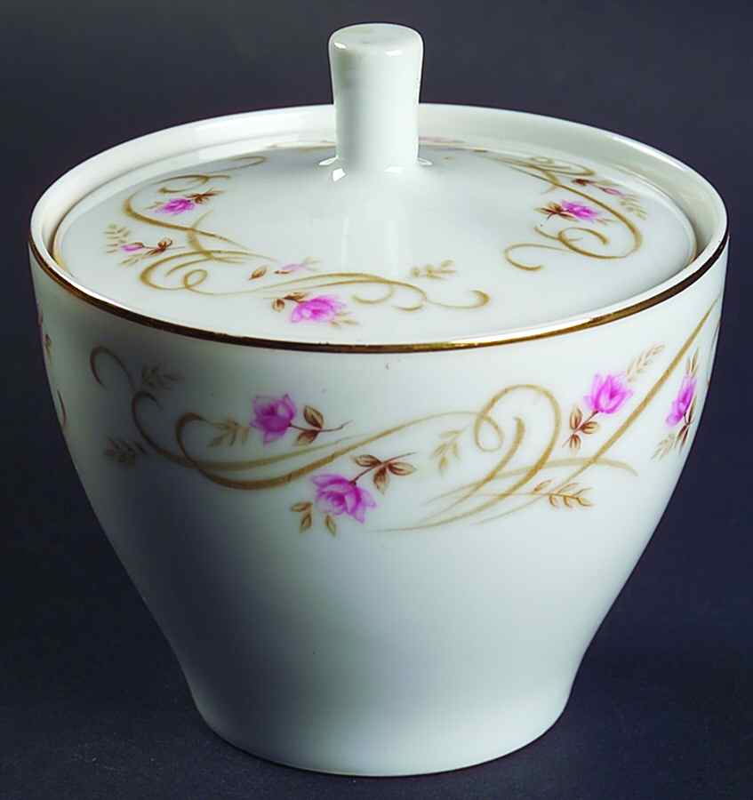 Lisa Sugar Bowl & Lid by Harmony House China-1