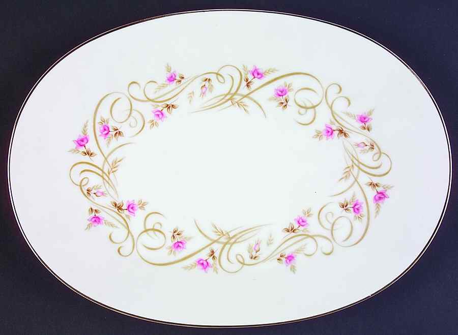 Lisa 12" Oval Serving Platter by Harmony House China-1