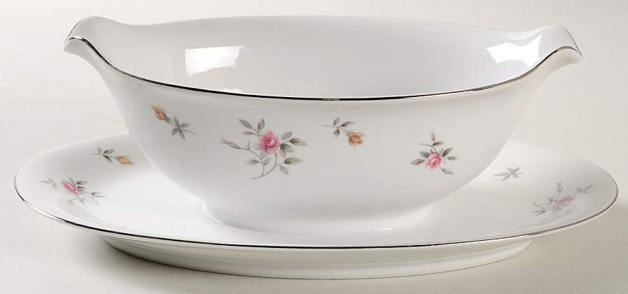 Lorraine Gravy Boat with Attached Underplate by Harmony House China-1