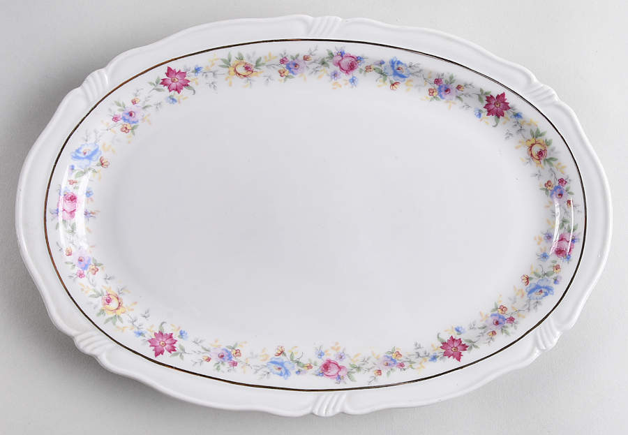 Lucerne 11" Oval Serving Platter by Harmony House China-1