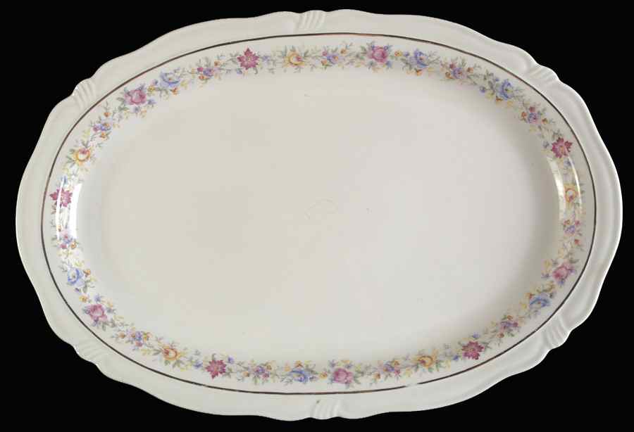 Lucerne 15" Oval Serving Platter by Harmony House China-1