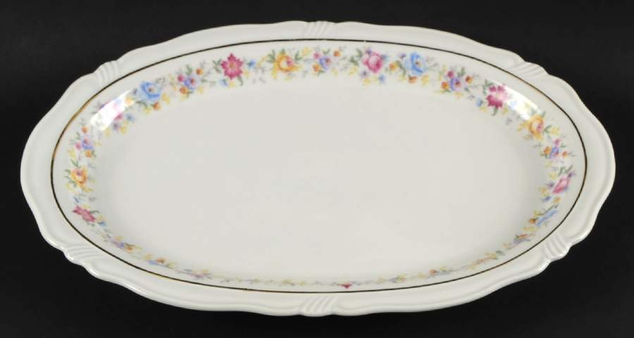 Lucerne 13" Oval Serving Platter by Harmony House China-1