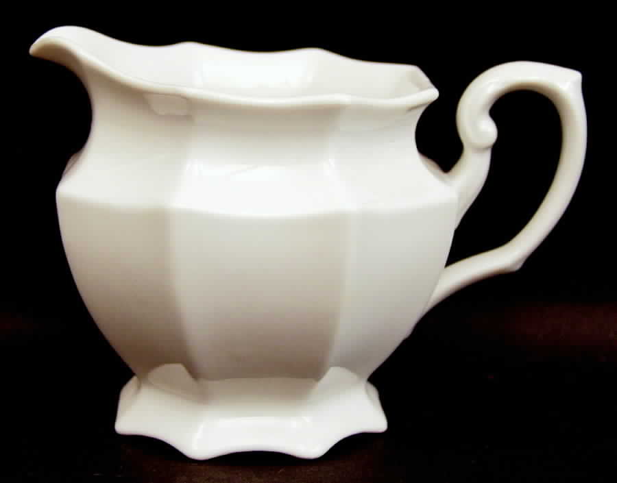 Lynette White Creamer by Harmony House China-1