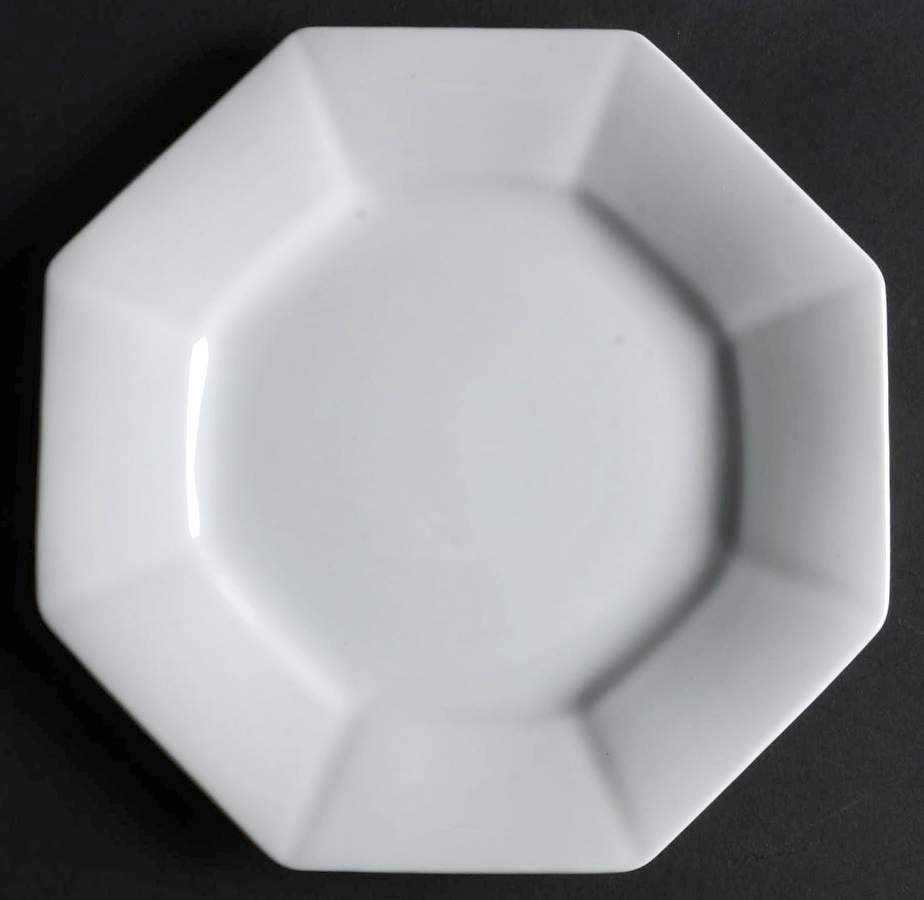 Lynette White Salad Plate by Harmony House China-1