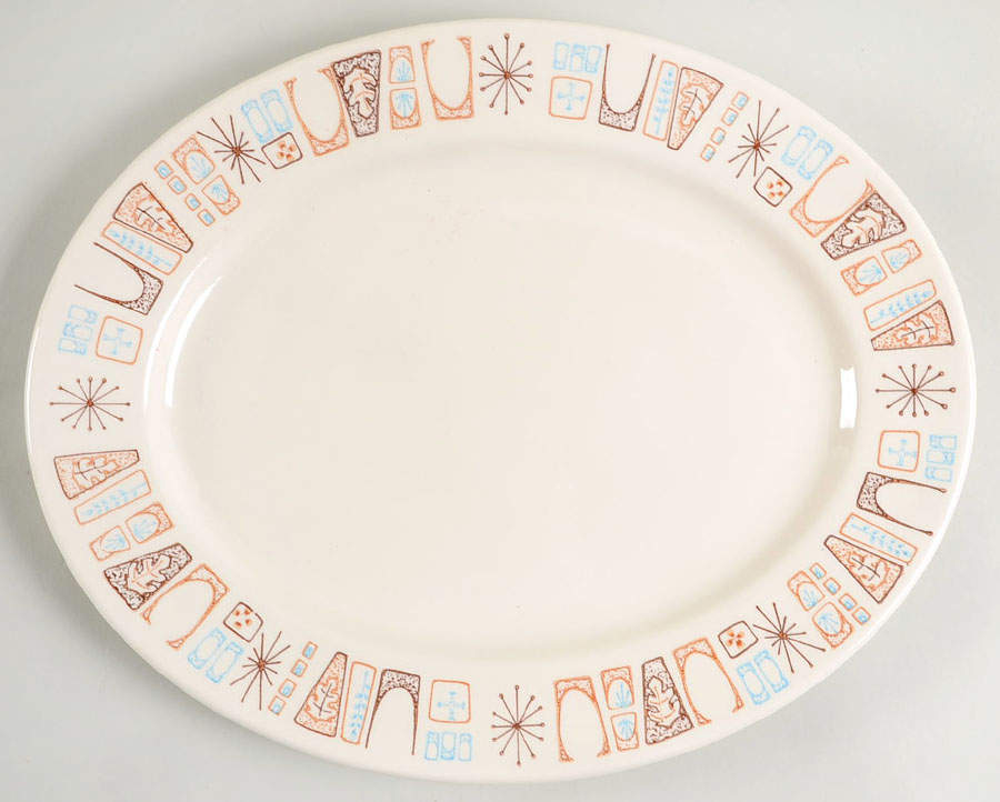 Marimba Bay 13" Oval Serving Platter by Harmony House China-1