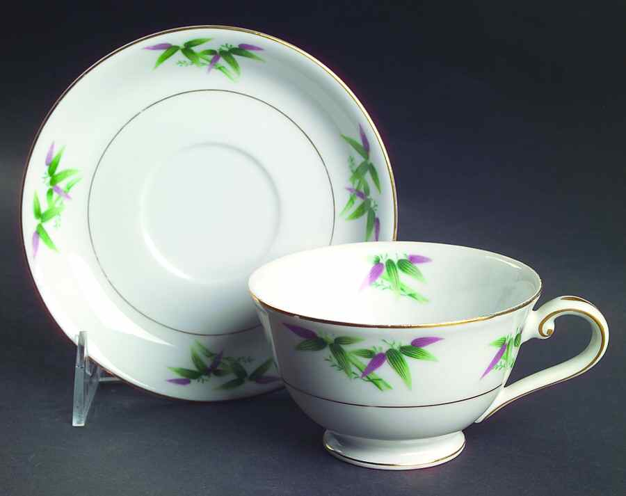 Mandarin Footed Cup & Saucer Set by Harmony House China-1