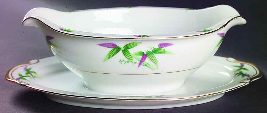 Mandarin Gravy Boat with Attached Underplate by Harmony House China-1