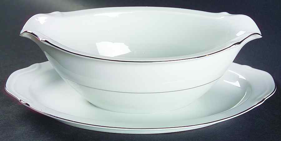 Mary Gravy Boat with Attached Underplate by Harmony House China-1