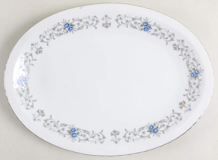 Minuet 12" Oval Serving Platter by Harmony House China-1