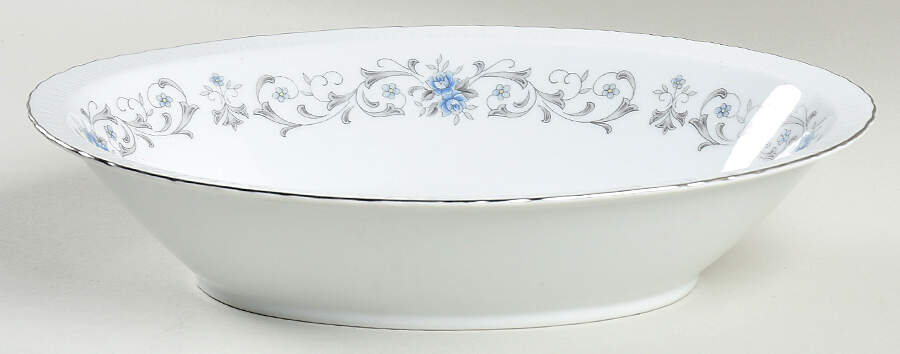 Minuet 10" Oval Vegetable Bowl by Harmony House China-1