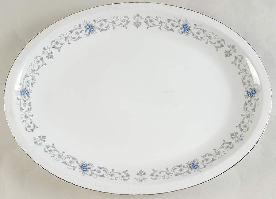 Minuet 16" Oval Serving Platter by Harmony House China-1