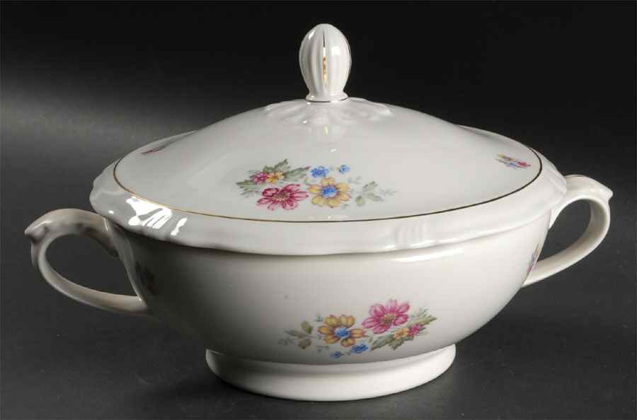 Minuet Round Covered Vegetable by Harmony House China-1