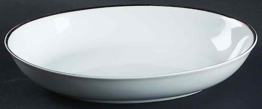 Moderne 10" Oval Vegetable Bowl by Harmony House China-1