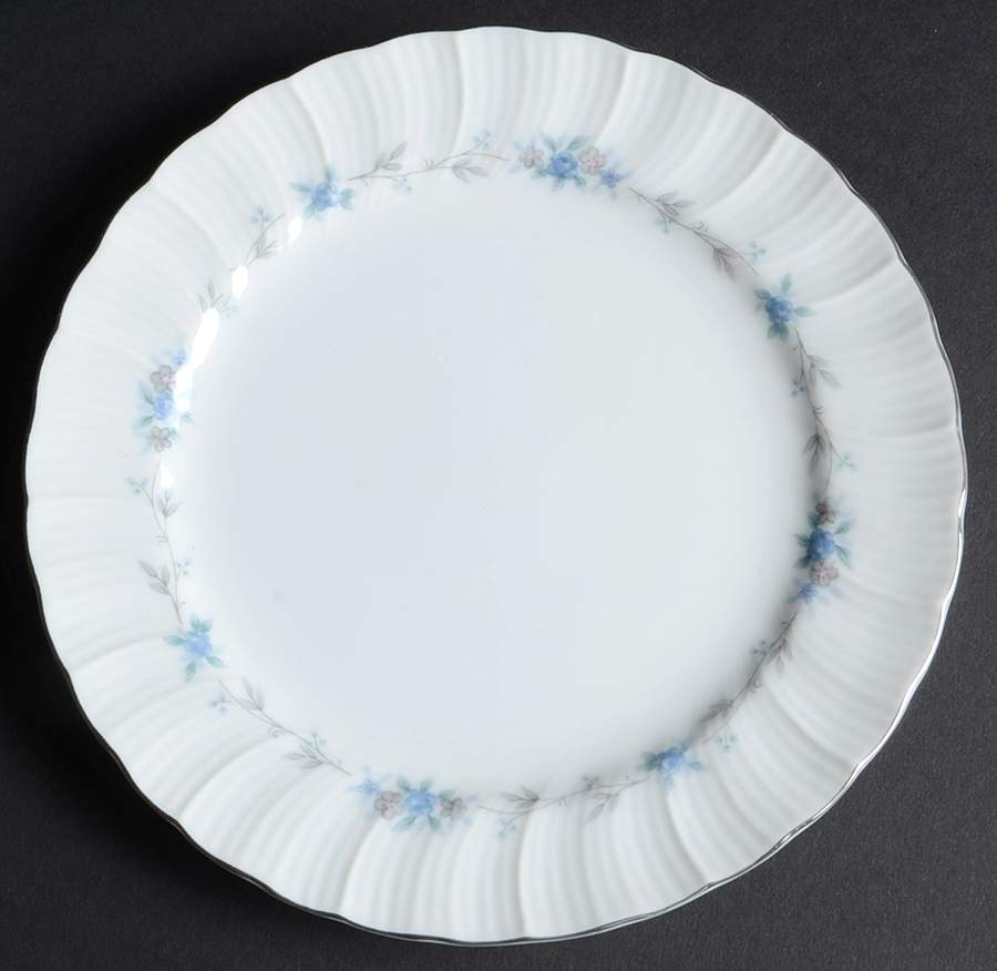 Monticello Blue (Platinum Trim) Bread & Butter Plate by Harmony House China-1