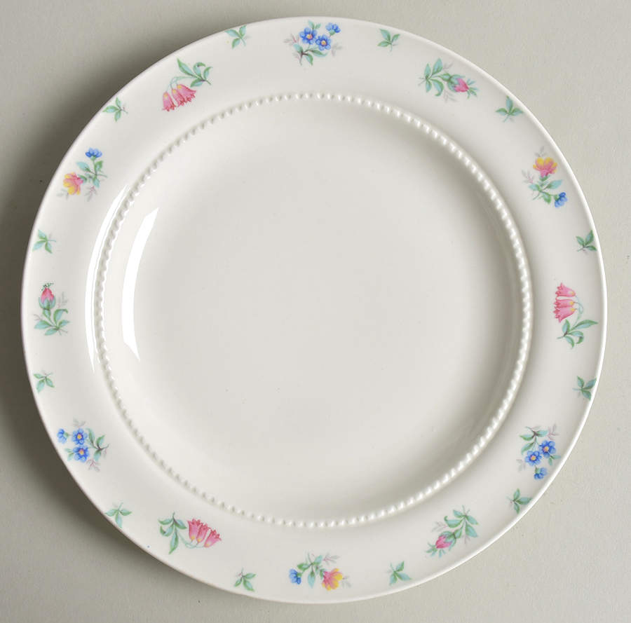 Monticello Pink and Blue (No Trim) Salad Plate by Harmony House China-1